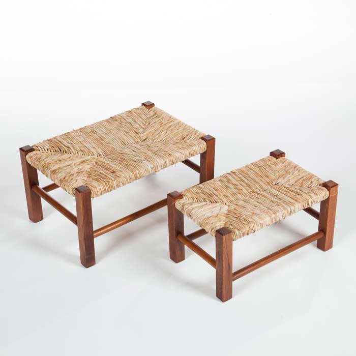 Sgabello Poggiapiedi In Bambù VaeFae - Con Ripiano Portaoggetti, Antiscivolo | Per Bagno, Casa, Giardino - Foto 2