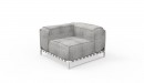 Corner Casilda bianco-light grey melange