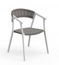 Poltrona Key dining armchair-bianco e silverblack Talenti.jpg