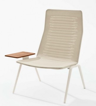 Poltrona Lounge Schienale Alto Zebra Knit